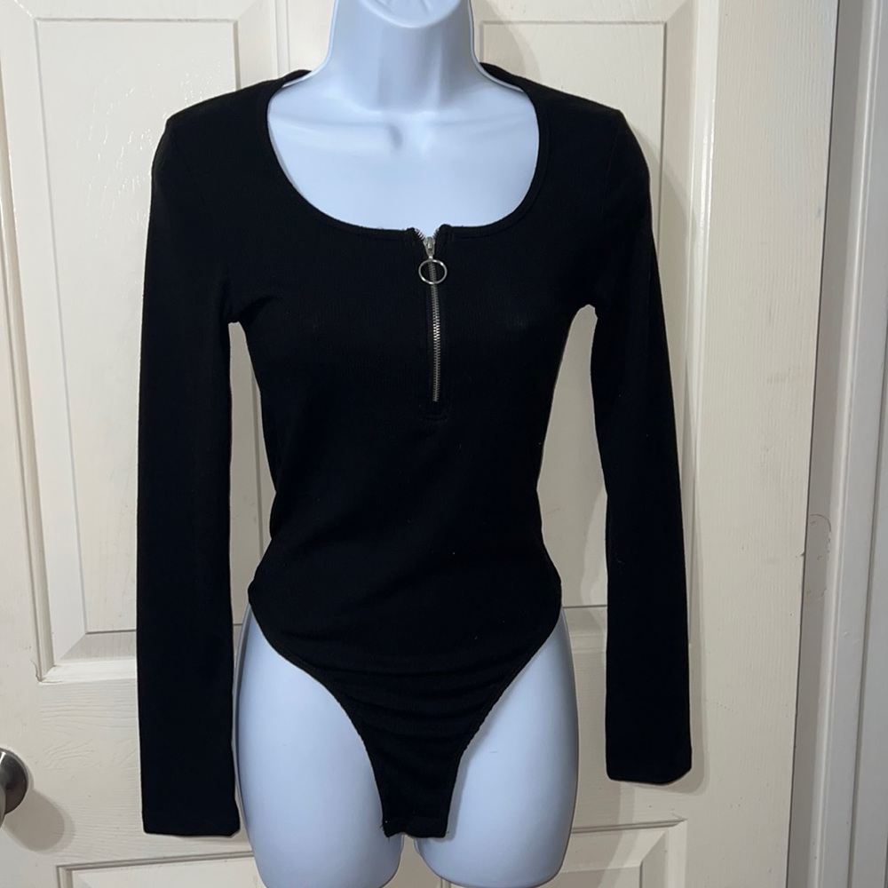 Black Long Sleeve Bodysuit